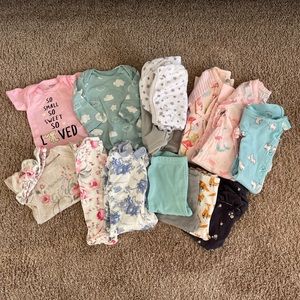 Bundle of 0-6 Month Baby Clothes *more in photos*